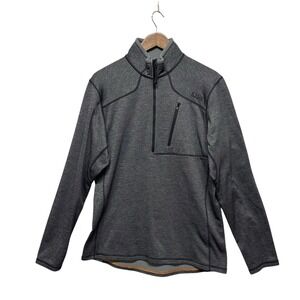 5.11 Tactical Fleece Mens Sz M Gray Recon 1/2 zip Pullover‎ stretch Performance